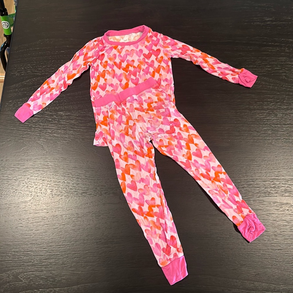 Little sleepies two piece heart‎ pajamas